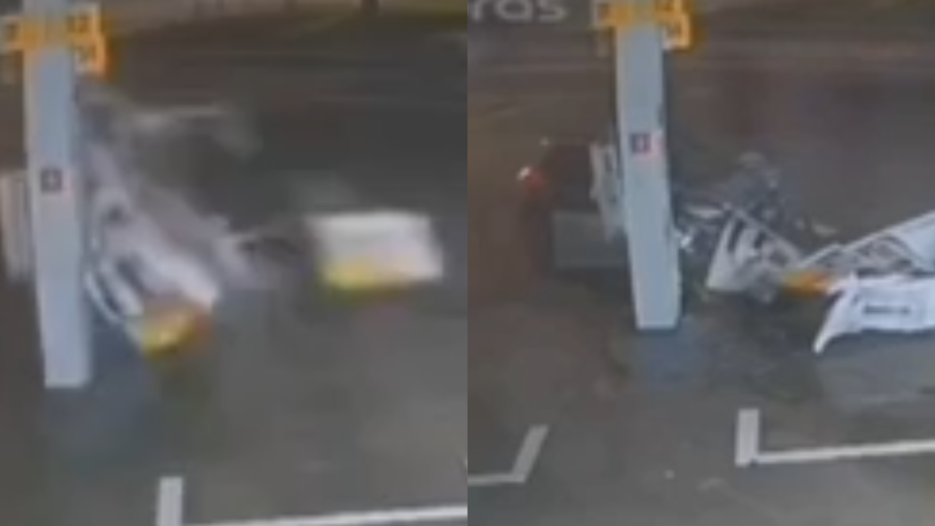 CARRO INVADE POSTO