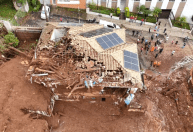 Imagens aéreas mostram rastro de destruição em Ubá e Juiz de Fora (MG)