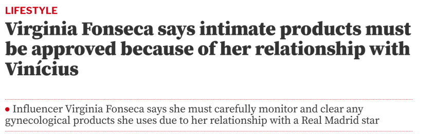 Manchete do jornal Mundo Deportivo sobre o look de Virginia inspirado em Luma de Oliveira • Reprodução/Mundo Deportivo
