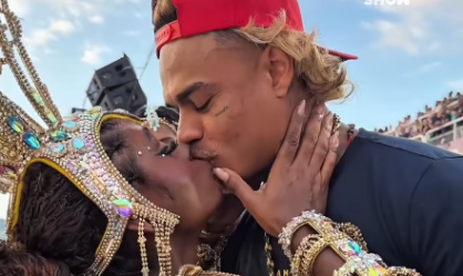 Desfile das Campeãs: MC Cabelinho assume romance com musa da Viradouro