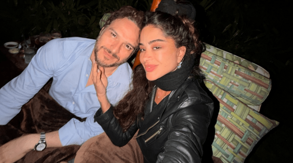 Aline Campos e o namorado Fred Costa