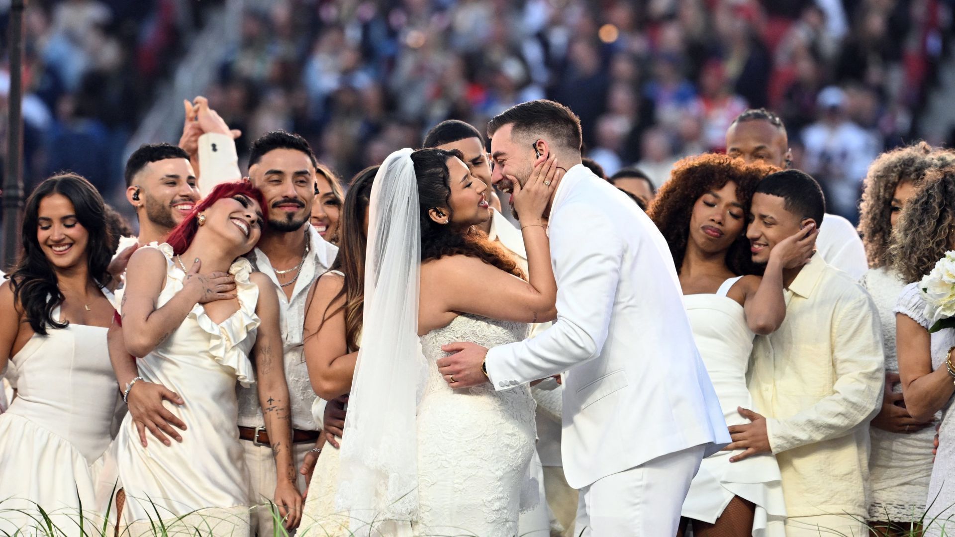 Casamento da apresentação de Bad Bunny no Super Bowl 2026