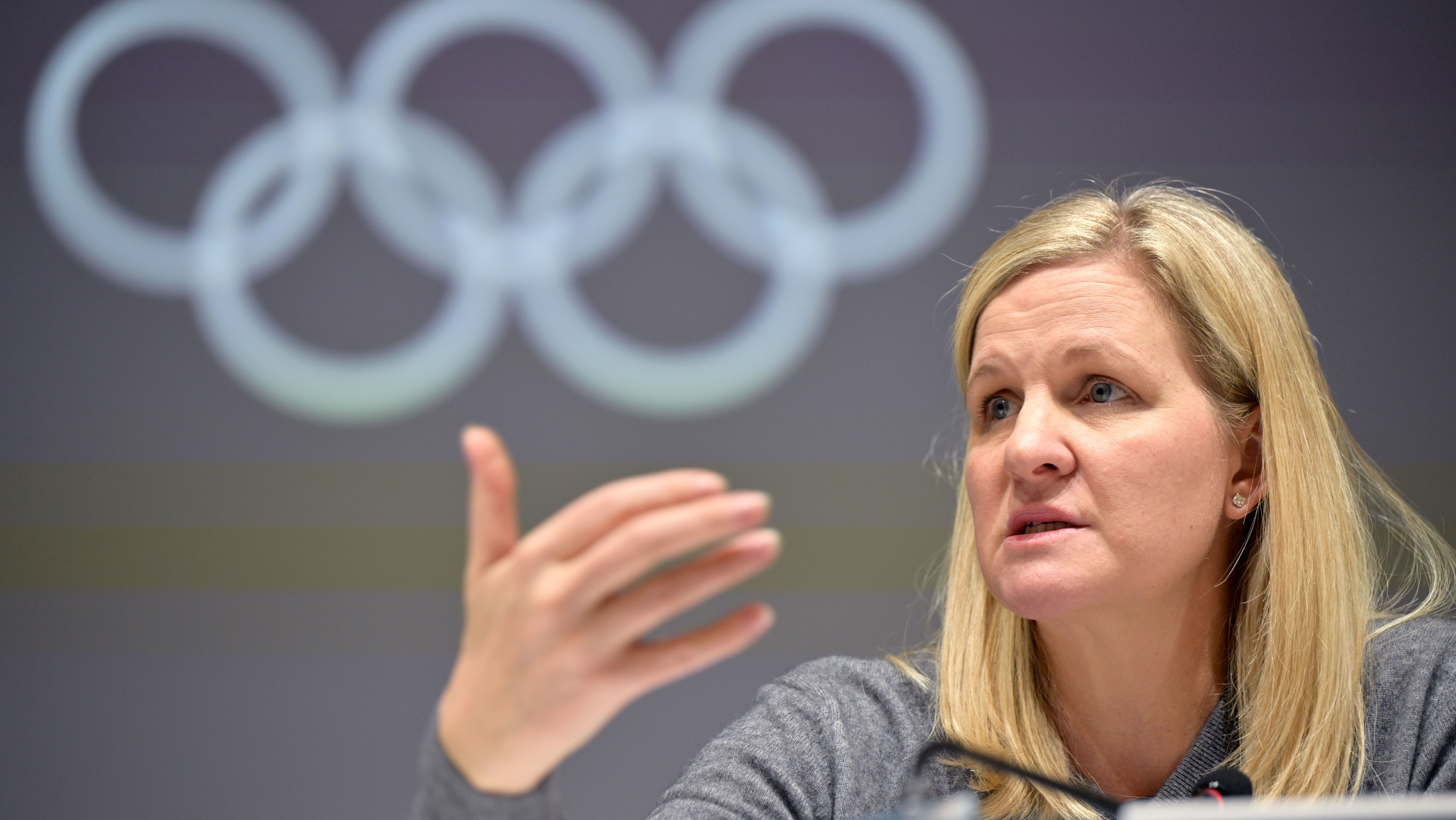 Presidente do COI, Kirsty Coventry