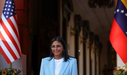 Delcy Rodríguez em Caracas