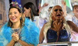 Janja fica no camarote e é substituída por Fafá de Belém em desfile no Rio
