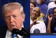 Trump compartilha vídeo racista retratando casal Obama como macacos