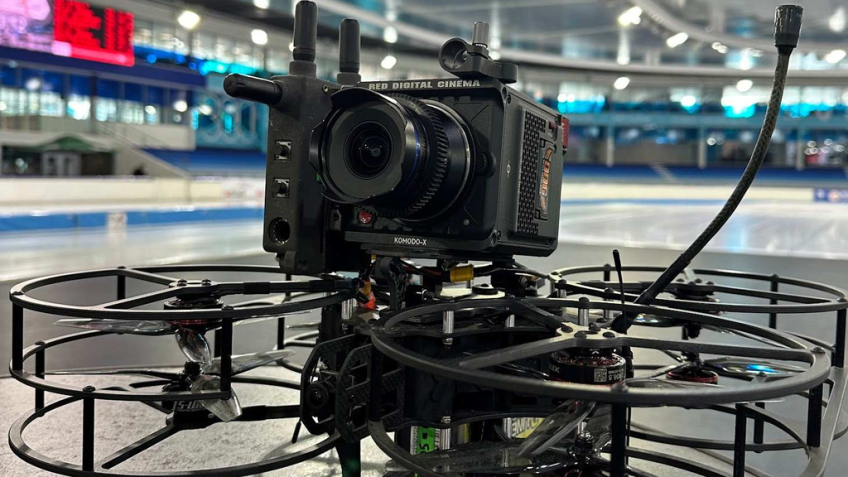 Drones equipados com câmera acompanham atletas nos Jogos Olímpicos • Reprodução/Dutch Drone Gods