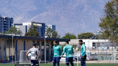 Equipe do Bahia treinando para enfrentar o O’Higgins pela Libertadores