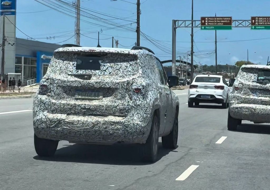 Flagra do novo Jeep Renegade