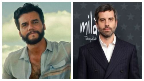 Monstagem de fotos mostra o ator Wagner Moura como Marcelo, em "O Agente Secreto", e Adolpho Veloso, que concorre em fotografia por "Sonhos de Trem"