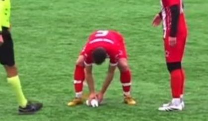 Gaivota foi atingida por bola em partida de futebol amador na Turquia