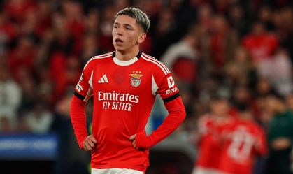 Gianluca Prestianni, jogador de Benfica, foi suspenso pela Uefa após acusação de racismo.