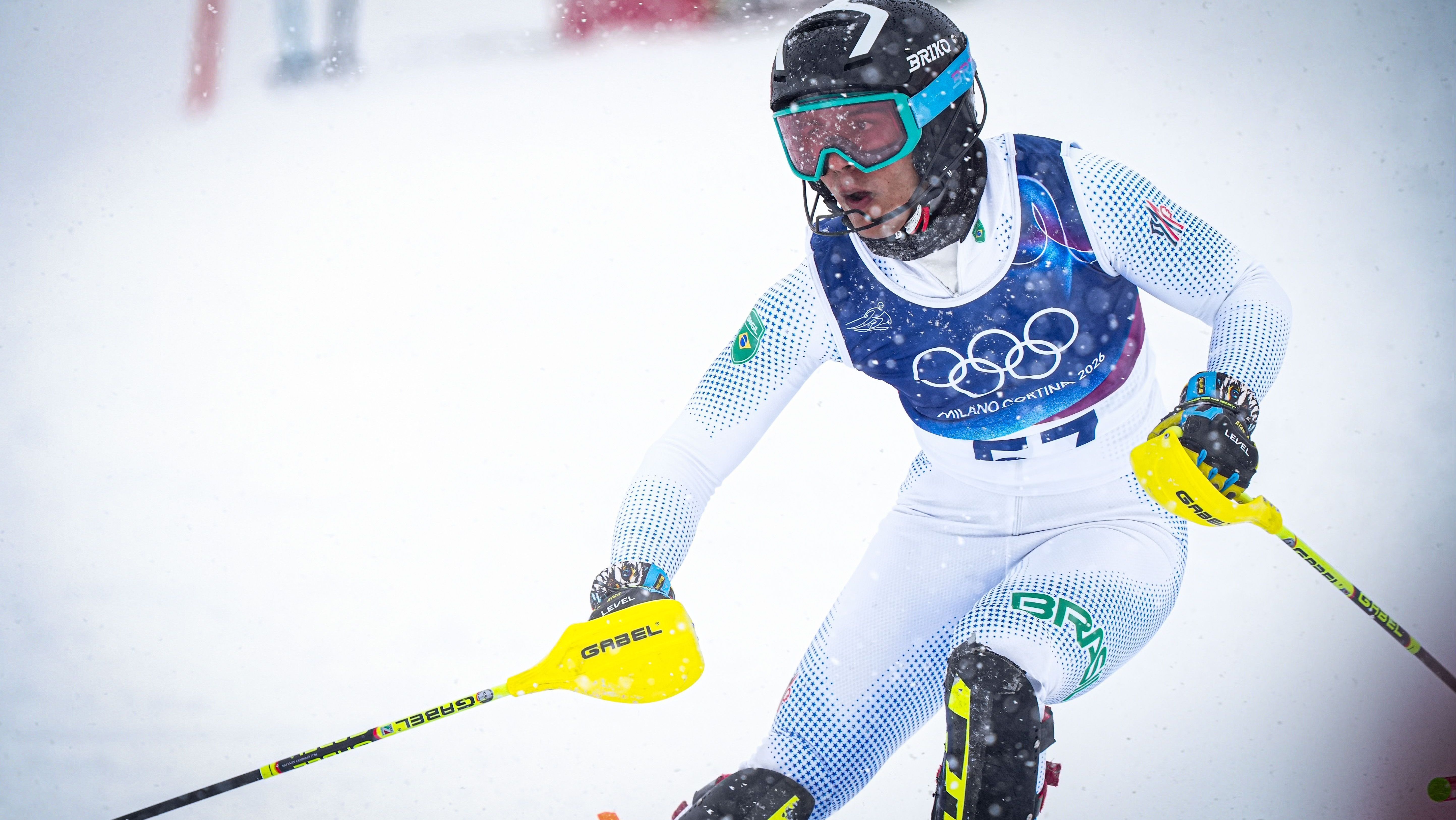 Giovanni Ongaro, atleta que representa o Brasil no esqui alpino