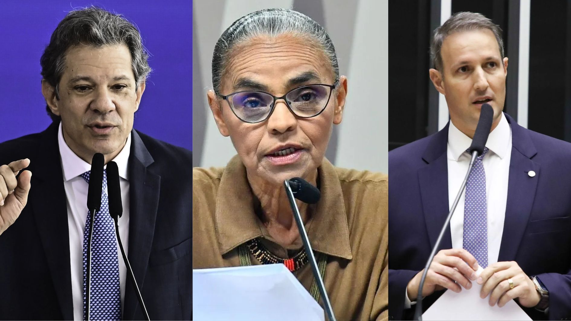 Haddad, Marina e Derrite