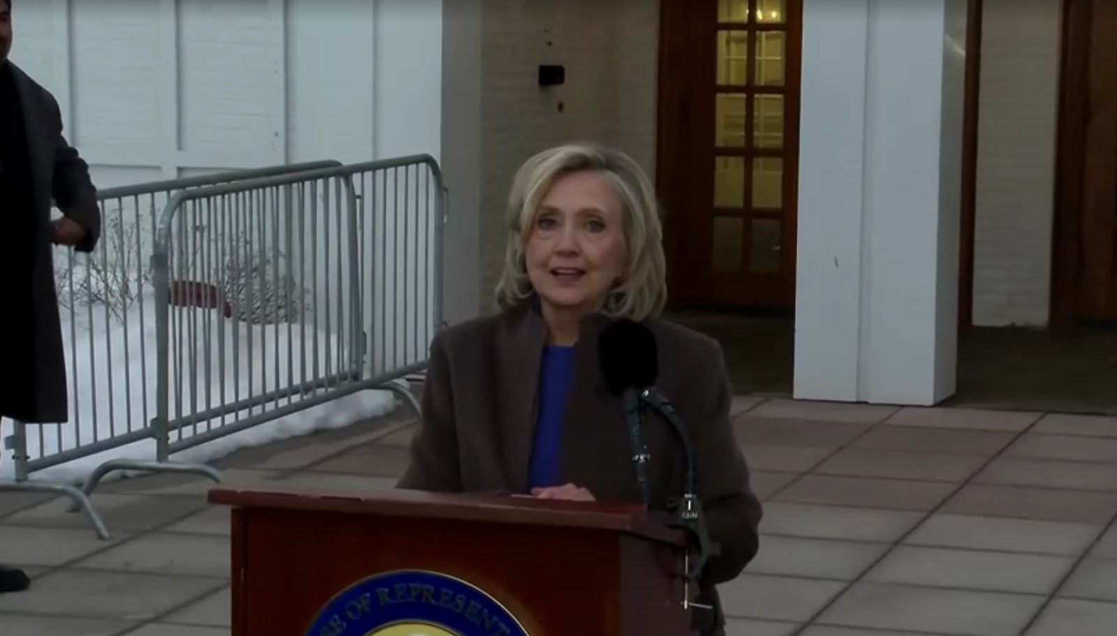 Hillary Clinton após depoimento sobre Epstein
