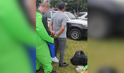 Imagens obtidas pela CNN Brasil mostram o momento em que os agentes realizam as detenções