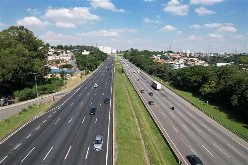 Imagem mostra Rodovia dos Bandeirantes