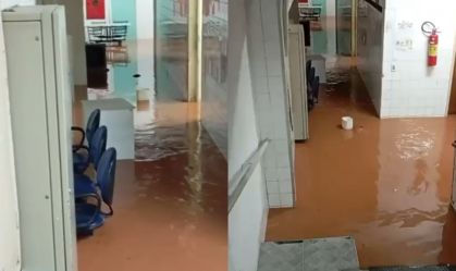 Vídeo mostra hospital inundado após temporal em Juiz de Fora (MG)