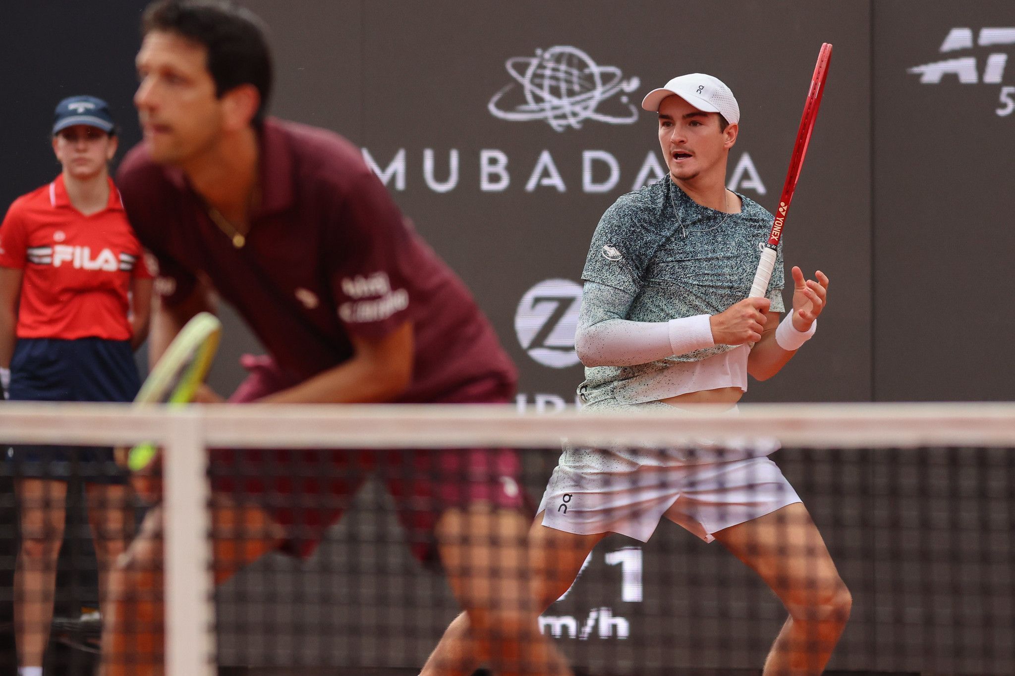 João Fonseca e Marcelo Melo em ação neste domingo