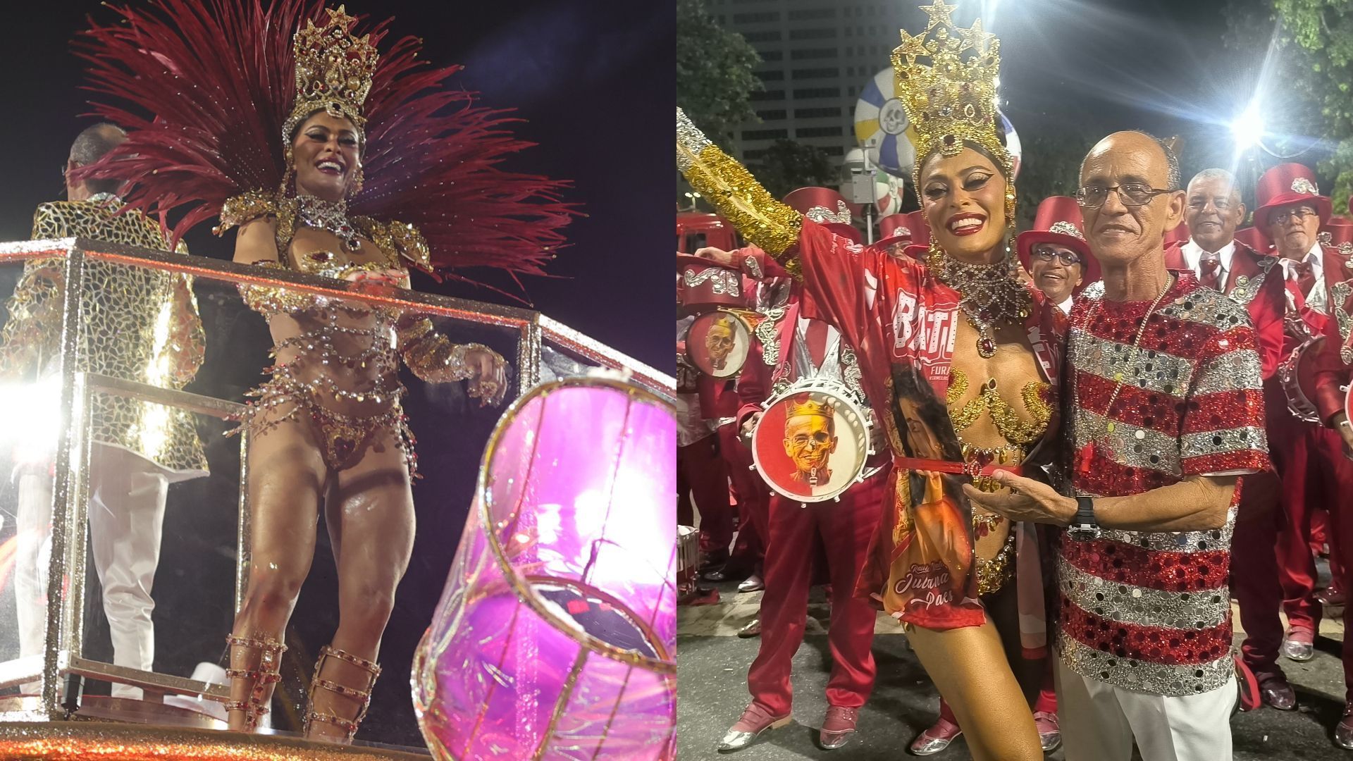 Juliana Paes e Mestre Ciça