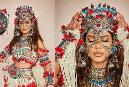 Anitta usa look inspirado na energia dos orixás para seu bloco no RJ