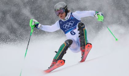 Lucas Pinheiro cai no slalom e fica sem medalha