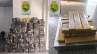 Adolescente tomba caminhonete com mais de uma tonelada de maconha no Paraná
