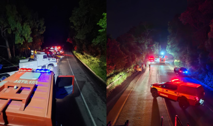 Acidente ocorreu após ônibus cair de ribanceira