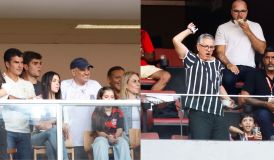 Moraes e Padilha acompanham título do Corinthians contra Flamengo