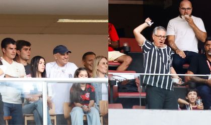 Moraes e Padilha acompanham título do Corinthians contra Flamengo