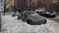 Neve não derrete e se transforma em hóspede indesejado em Nova York