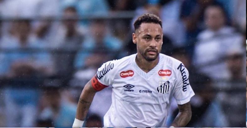 Neymar em jogo do Santos contra o Novorizontino