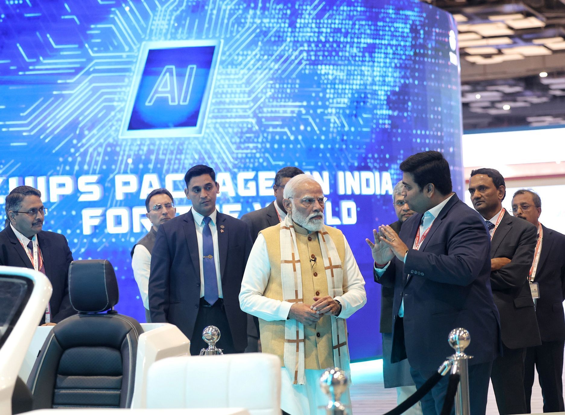 Primeiro-ministro indiano, Narendra Modi, inaugura a Cúpula de Impacto da IA ​​na Índia