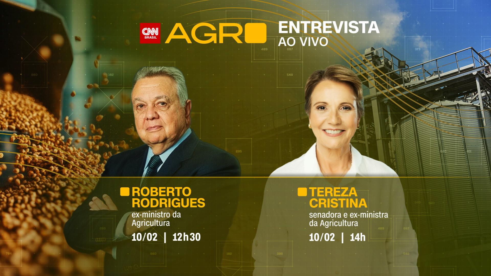 Roberto Rodrigues e Tereza Cristina