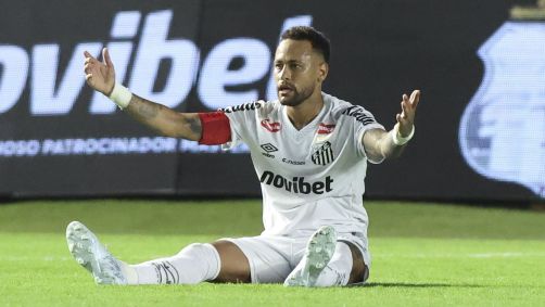 Neymar teve "treta" com Thiago Mendes durante partida entre Santos e Vasco