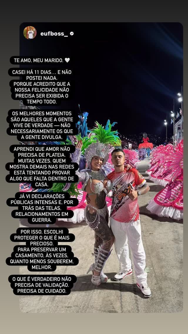 Andressa Urach revela que está casada há 11 dias • Instagram/ Andressa Urach