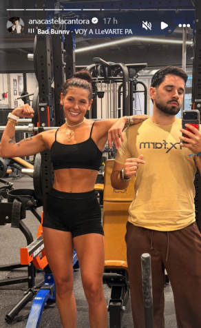 Ana Castela mostra resultado de treinos na academia. • Instagram/ Ana Castela