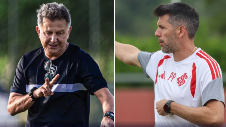 Técnicos Juan Carlos Osório, do Remo, e Paulo Pezzolano, do Inter