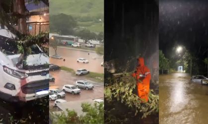 Tempestade causa estragos em SP e RJ; 5 estados tem alerta vermelho