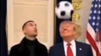 Trump publica vídeo feito em IA onde "joga" bola com Cristiano Ronaldo
