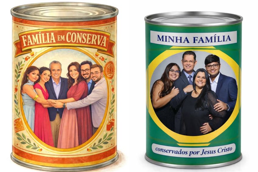 Montagens publicadas pelo senador Rogério Marinho (PL-RN) e pelo deputado Sóstenes Cavalcante (PL-RJ), respectivamente à esquerda e à direita • Reprodução / redes sociais