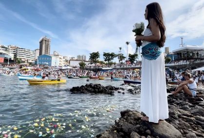 Festa de Iemanjá é celebrada nesta segunda-feira (2) em Salvador