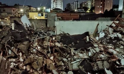 SP: Prédio desaba em Guarulhos; ninguém ficou ferido