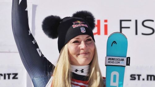Lindsey Vonn disputará na Olimpíada de Inverno mesmo após sofrer grave lesão no joelho.