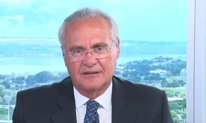 O senador Renan Calheiros em entrevista à CNN
