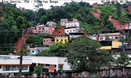 Bairro do Morro do Cristo em Juiz de fora após recorde histórico de chuvas