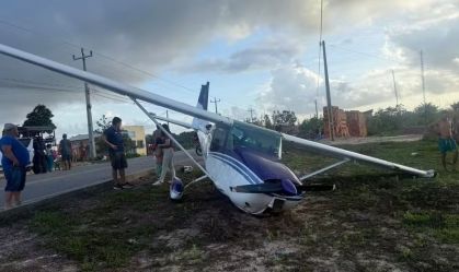 Vídeo mostra avião após pouso forçado no Maranhão; ninguém se feriu