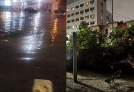 Temporal no RJ já provocou 80 ocorrências, segundo Bombeiros