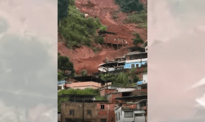 muro desliza casas juiz de fora