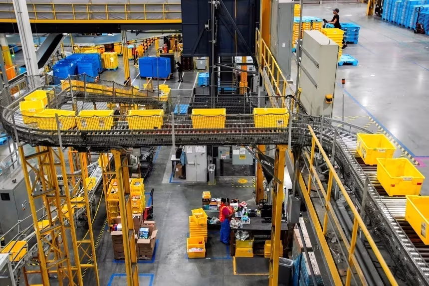 Centro de distribuição da Amazon em Nova Jersey